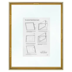 8" X 10" Float Thin Metal Gallery Frame Brass - Project 62™ -Best Household Products GUEST 00dedfe9 d7c0 48ee b019 54278066436b