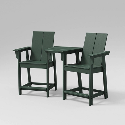 Moore 3pc POLYWOOD Patio Counter Chair Set With Connecting Table - Project 62™ 4 Moore 3pc POLYWOOD Patio Counter Chair Set With Connecting Table - Project 62™ - Image 4