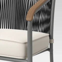 2pc Apex Mixed Material Outdoor Patio Dining Chairs Arm Chairs Black - Project 62™ -Best Household Products GUEST 0c28b245 8718 46af 8c5c 8f42b9e6edfd