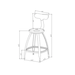 Seidler Architect Industrial Counter Height Barstool Black - Project 62™ 7 Seidler Architect Industrial Counter Height Barstool Black - Project 62™ -Best Household Products GUEST 1826fd44 b2f5 4927 8d9a b4327fda6910