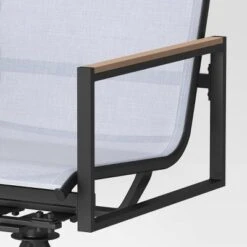 2pc Henning Swivel Outdoor Patio Dining Chairs Rocking Chairs Black - Project 62™ -Best Household Products GUEST 19a9f95e abe8 4ebf a614 b298701d091f