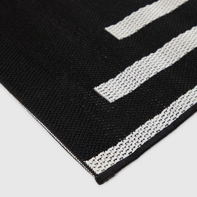 Geo Grace Indoor/Outdoor Rug - Black/White - Project 62™ 3 Geo Grace Indoor/Outdoor Rug - Black/White - Project 62™ - Image 3