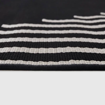 Geo Grace Indoor/Outdoor Rug - Black/White - Project 62™ 4 Geo Grace Indoor/Outdoor Rug - Black/White - Project 62™ - Image 4