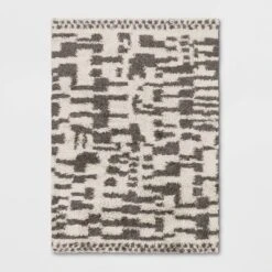 Jutland Geo Moroccan Hand Tufted Shag Area Rug Gray - Project 62™ -Best Household Products GUEST 6414a9c5 ec2e 4ae7 87d3 672a4f8fd64c