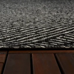 9' X 12' Large Diamond Indoor/Outdoor Rug Black/Natural - Project 62™ -Best Household Products GUEST 6f6a00c6 5d70 46d6 86e3 a975a2262de2