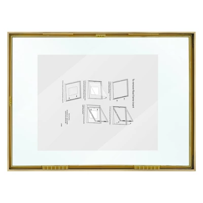 15.6" X 11.5" Float Thin Metal Gallery Frame Brass - Project 62™ 5 15.6" X 11.5" Float Thin Metal Gallery Frame Brass - Project 62™ - Image 5