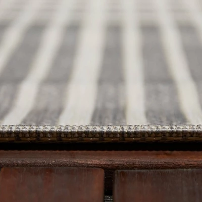 6' X 9' Plaid Outdoor Rug Gray - Project 62™ 2 6' X 9' Plaid Outdoor Rug Gray - Project 62™ - Image 2