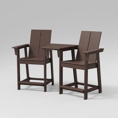 Moore 3pc POLYWOOD Patio Counter Chair Set With Connecting Table - Project 62™ 6 Moore 3pc POLYWOOD Patio Counter Chair Set With Connecting Table - Project 62™ - Image 6
