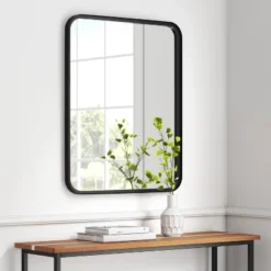 24" X 30" Rectangular Decorative Wall Mirror With Rounded Corners - Project 62™