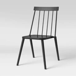 4pc Windsor Outdoor Patio Dining Chairs Stacking Chairs Black - Project 62™ -Best Household Products GUEST 9f2e3d7a 941c 4a50 8f55 7e2d35605e8c