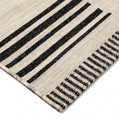 9' X 12' Multi-Tier Bars Outdoor Rug Gray/Cream - Project 62™ 3 9' X 12' Multi-Tier Bars Outdoor Rug Gray/Cream - Project 62™ - Image 3