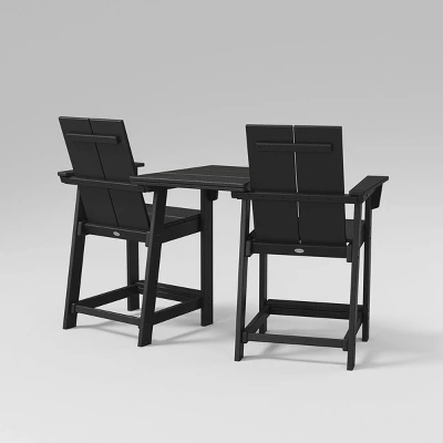 Moore 3pc POLYWOOD Patio Counter Chair Set With Connecting Table - Project 62™ 1 Moore 3pc POLYWOOD Patio Counter Chair Set With Connecting Table - Project 62™