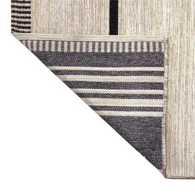 9' X 12' Multi-Tier Bars Outdoor Rug Gray/Cream - Project 62™ 2 9' X 12' Multi-Tier Bars Outdoor Rug Gray/Cream - Project 62™ - Image 2