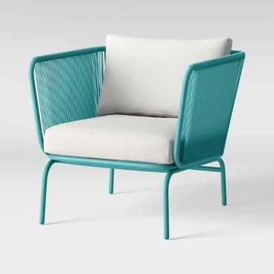 Fisher 2pk Patio Club Chairs -Blue-Green - Project 62™ 3 Fisher 2pk Patio Club Chairs -Blue-Green - Project 62™ - Image 3