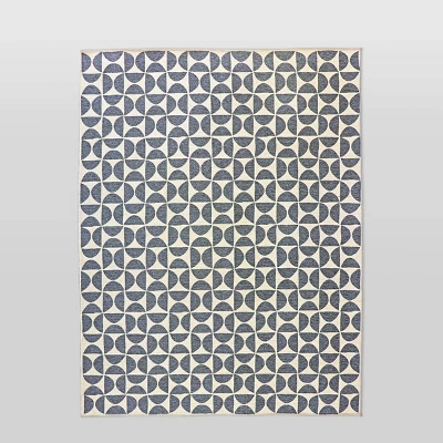 9'x12' Half Moon Outdoor Rug Gray - Project 62™ 1 9'x12' Half Moon Outdoor Rug Gray - Project 62™
