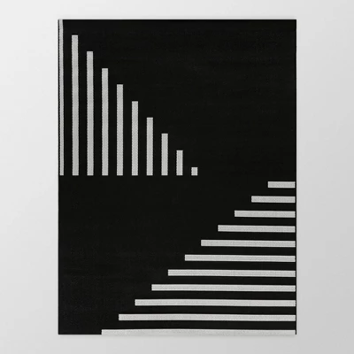 Geo Grace Indoor/Outdoor Rug - Black/White - Project 62™ 6 Geo Grace Indoor/Outdoor Rug - Black/White - Project 62™ - Image 6