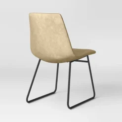 2pk Bowden Faux Leather And Metal Dining Chairs Natural - Project 62™ -Best Household Products GUEST ef2ca4e5 bef3 444a 9fd7 aa019251f24d