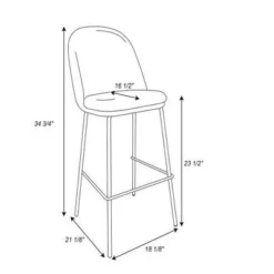 Nils Brass Base Counter Height Barstool - Project 62™ -Best Household Products GUEST f3b5ce5c 744a 464c 8ef2 21926cc9dce4