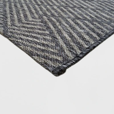 7' X 10' Seagull Stripe Outdoor Rug Gray - Project 62™ 1 7' X 10' Seagull Stripe Outdoor Rug Gray - Project 62™